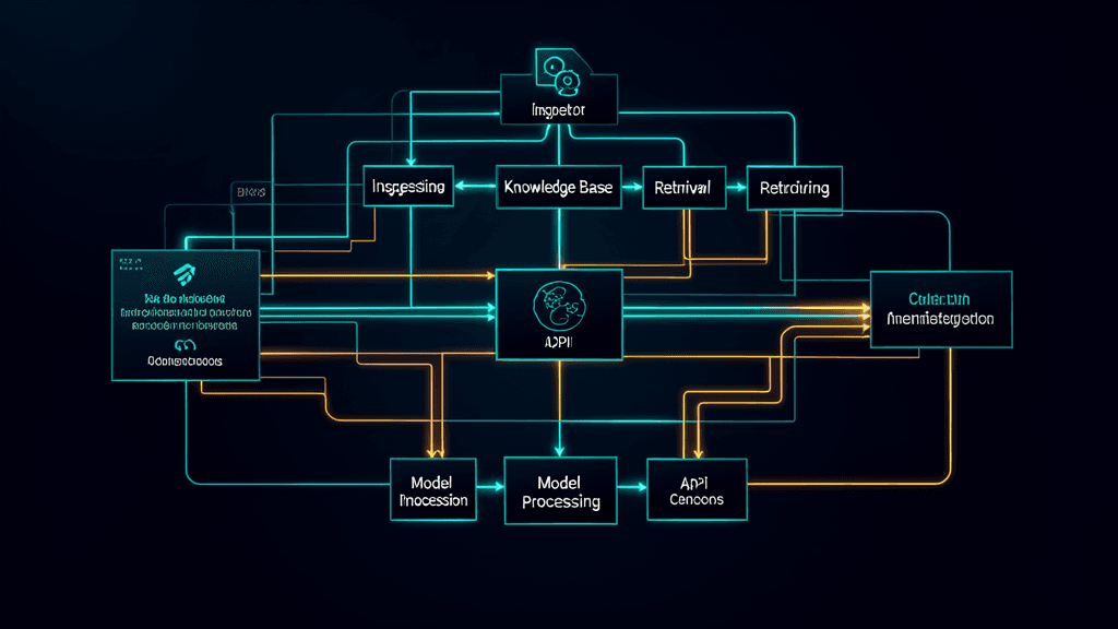 Architecture of a custom AI chatbot — the components that turn a model into a business tool