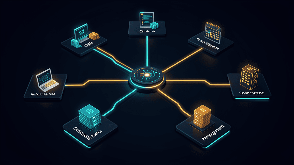 Custom AI chatbot integration — connecting the chatbot to CRM, knowledge base, and backend systems