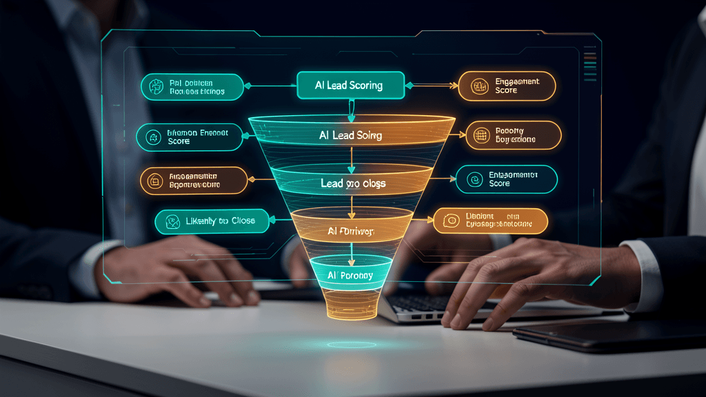AI-driven lead scoring pipeline — prioritizing prospects by engagement and likelihood to close