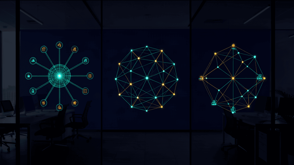 Centralized vs federated vs hybrid AI team structures