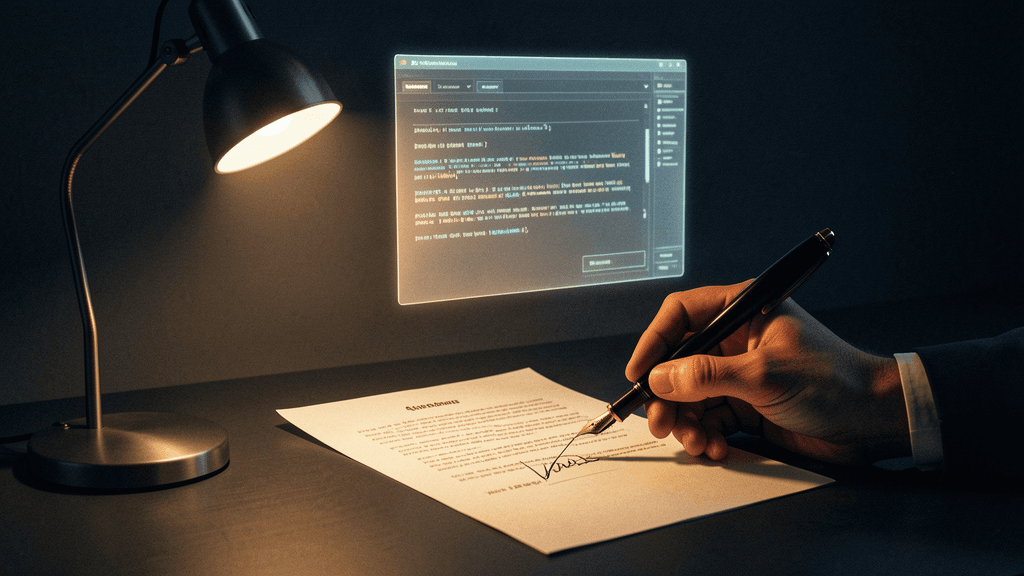 A supervised drafting workflow — AI drafts, human approves