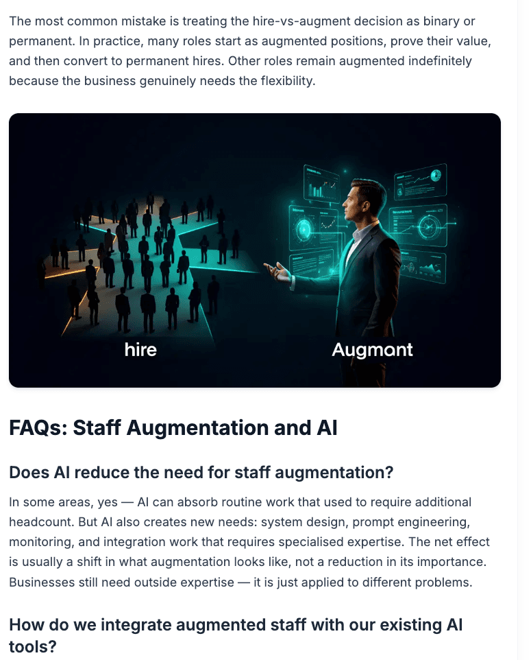 Cover image for Staff Augmentation and AI: Redefining Your Team Structure